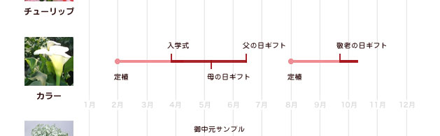 栽培カレンダー